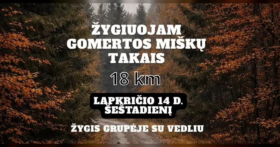 Žygiuojam Gomertos miškų takais