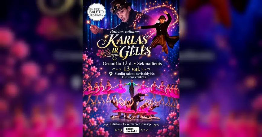 Baletas vaikams „Karlas ir gėles“