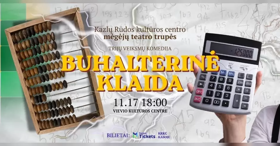 Spektaklis BUHALTERINĖ KLAIDA