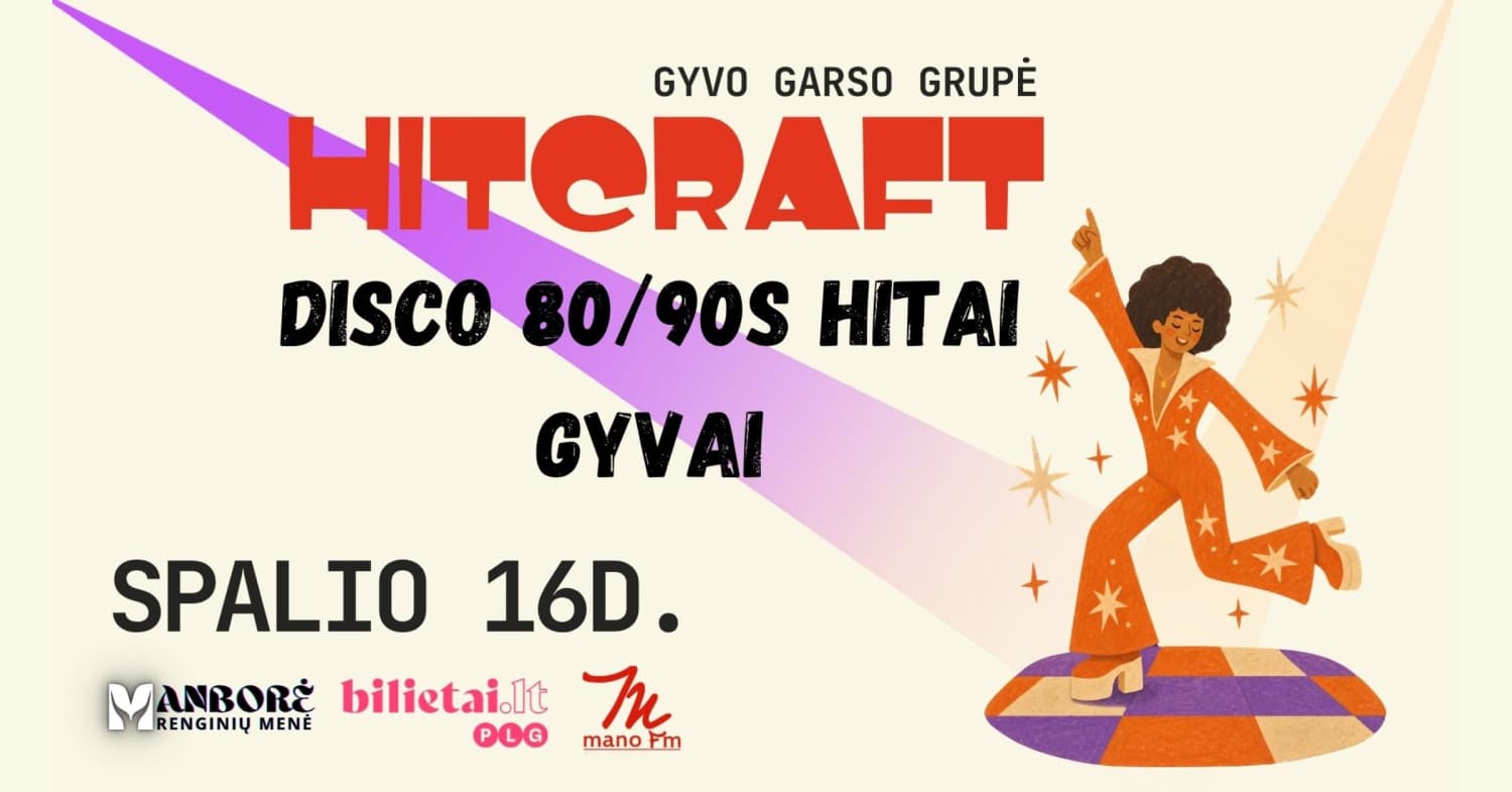 80/90s DISCO | Gyvos muzikos koncertas su grupe "HitCraft" | Kaunas