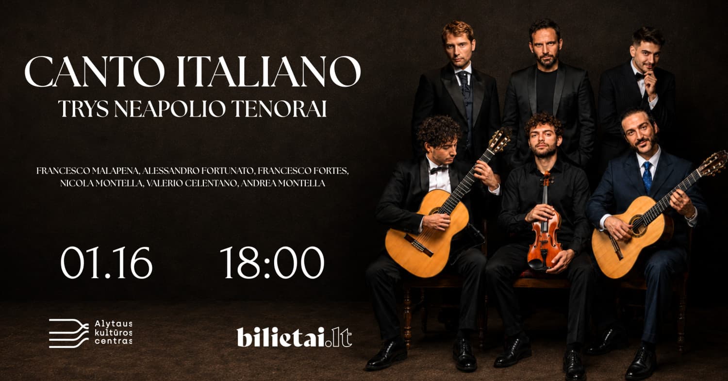Canto Italiano. Trys Neapolio tenorai. | ALYTUS