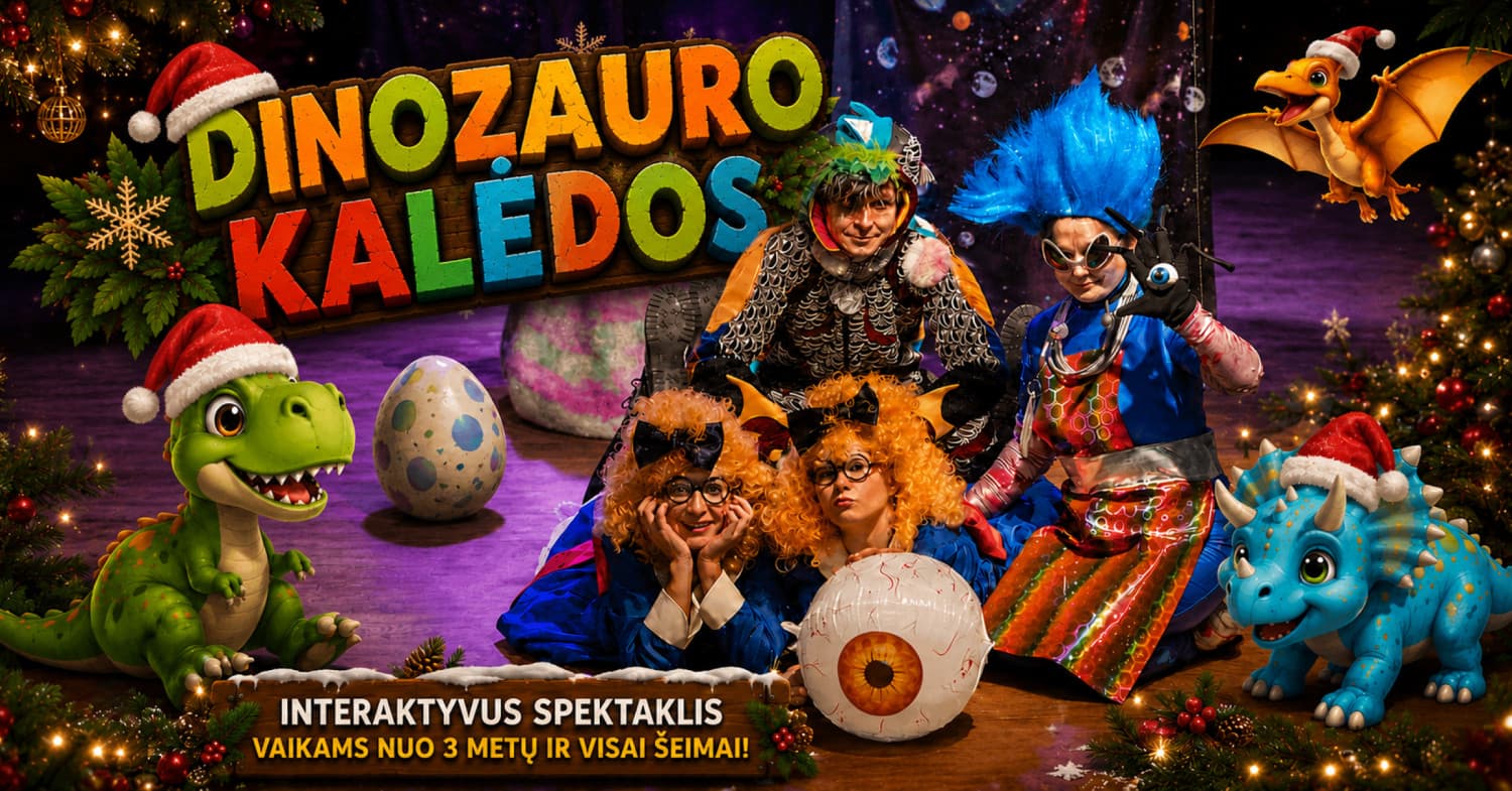 Vaikams - šventinė premjera "Dinozauro Kalėdos"
