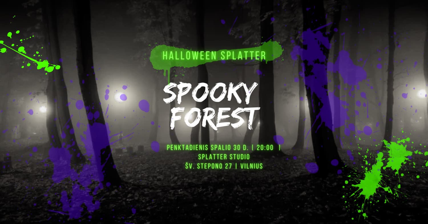 Spooky forest ( Halloween Splatter)