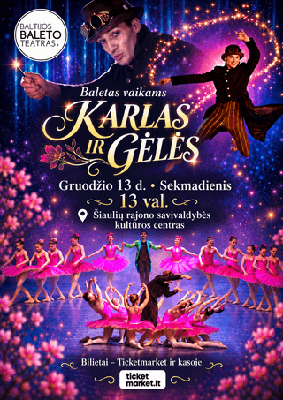 Baletas vaikams „Karlas ir gėles“